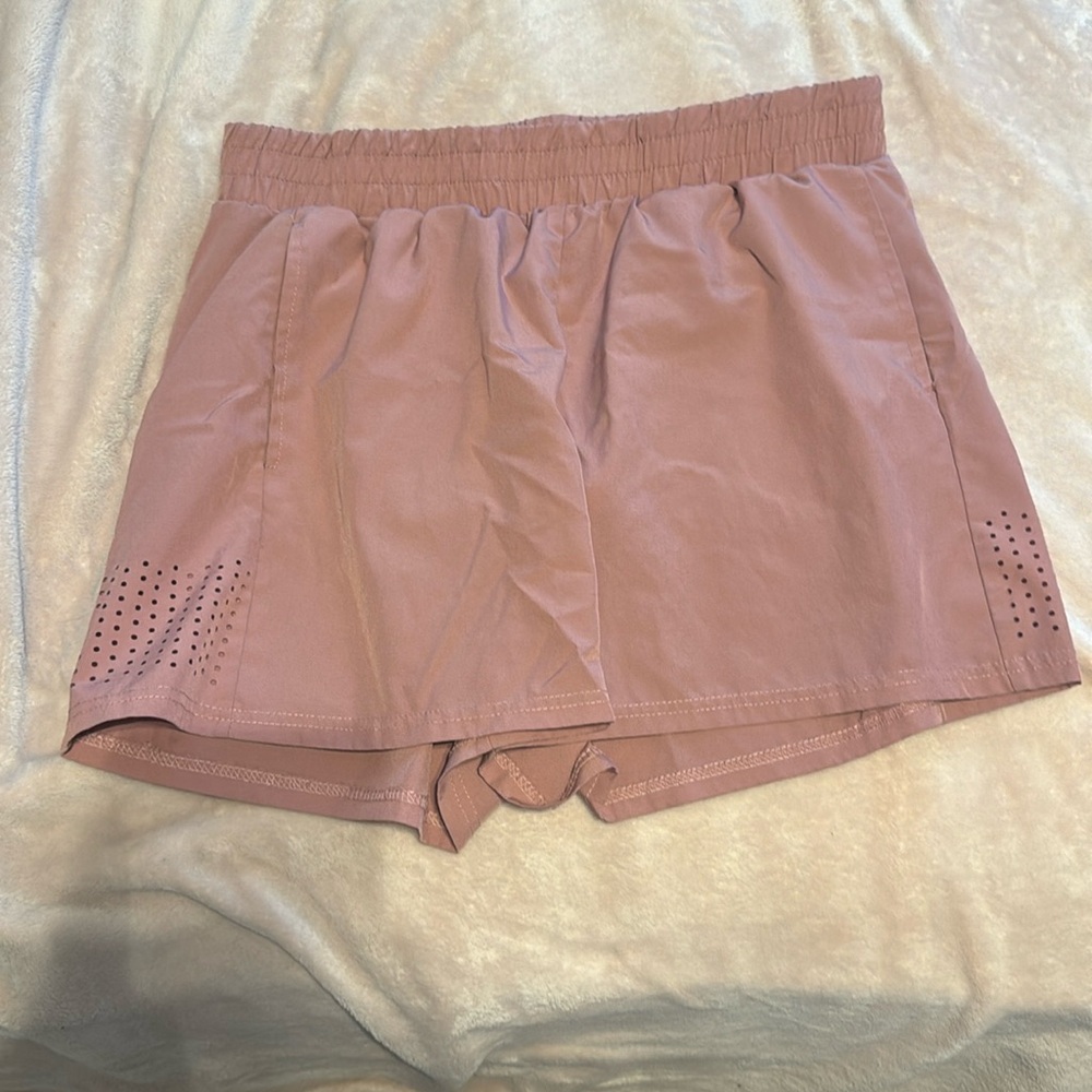 Pink athletic shorts